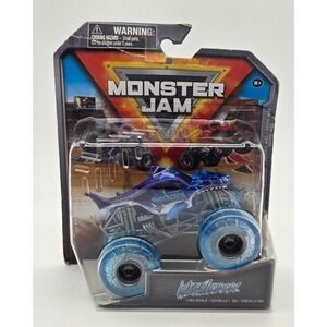 Spin Master Monster Jam Megalodon Series 40 Blue Gray Truck New Package‎ Damage